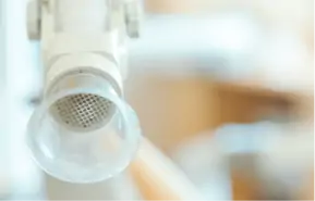 口腔外バキュームの使用